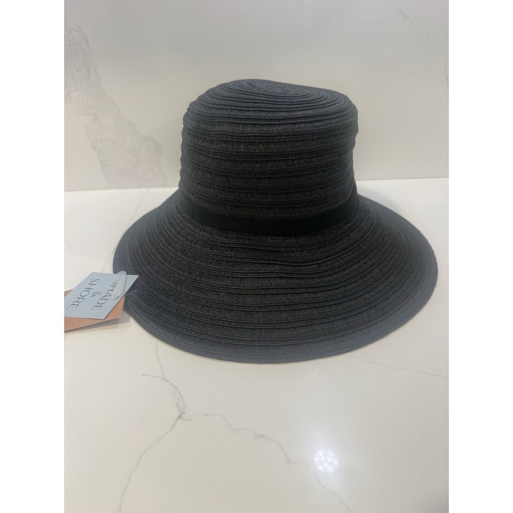 Women's Summer Sun Hat Black NWT Shade & Shore